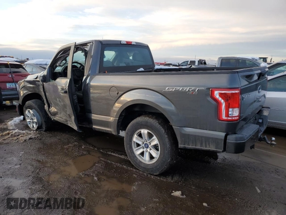 2017 Ford F-150 XL with VIN 1FTMF1EP3HKD07867, listed as a Copart auction lot 79906954 with 80,391 mi miles and Salvage title. Bid and sale history available at DreamBid. Image 2.
