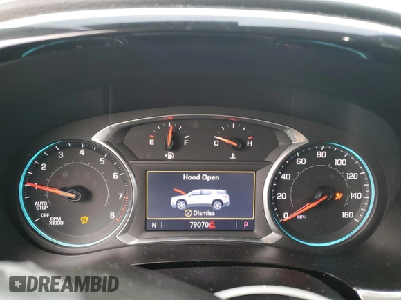 2020 Chevrolet Traverse LT Cloth z VIN 1GNERGKW7LJ317236, wystawiony jako Copart lot #58713465 z przebiegiem 79 070 mil mil oraz Szkoda całkowita • Salvage title. Historia ofert i sprzedaży dostępna na DreamBid. Obrazek 9.