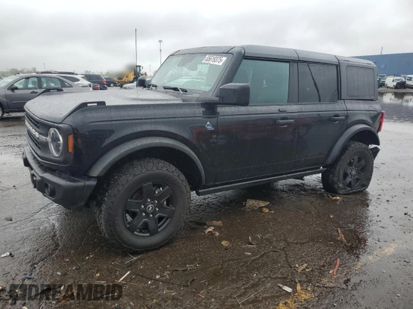 2023 Ford Bronco with VIN 1FMEE5BP5PLB05040, listed as a Copart auction lot 55619375 with 25,856 mi miles and Salvage title. Bid and sale history available at DreamBid. Image 1.