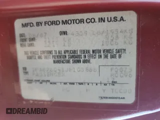 1988 Ford Thunderbird with VIN 1FABP6041JH103866, listed as a Copart auction lot 51694165 with 94,935 mi miles and Salvage Title. Bid and sale history available at carsss.com. Image 14.