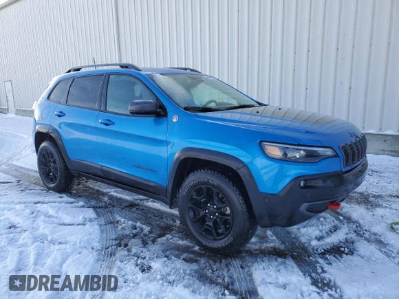2019 Jeep Cherokee Trailhawk Elite with VIN 1C4PJMBX8KD433221, listed as a Copart auction lot 48699175 with 75,211 mi miles and Clean Title. Bid and sale history available at carsss.com. Image 4.