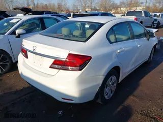 2013 Honda Civic Sdn LX with VIN 19XFB2F54DE003872, listed as a IAAI auction lot 41894513 with 113,253 mi miles. Bid and sale history available at carsss.com. Image 4.