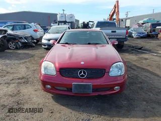 2001 Mercedes-Benz SLK-Class Kompressor with VIN WDBKK49F51F203464, listed as a IAAI auction lot 41807410 with 114,822 mi miles. Bid and sale history available at carsss.com. Image 6.