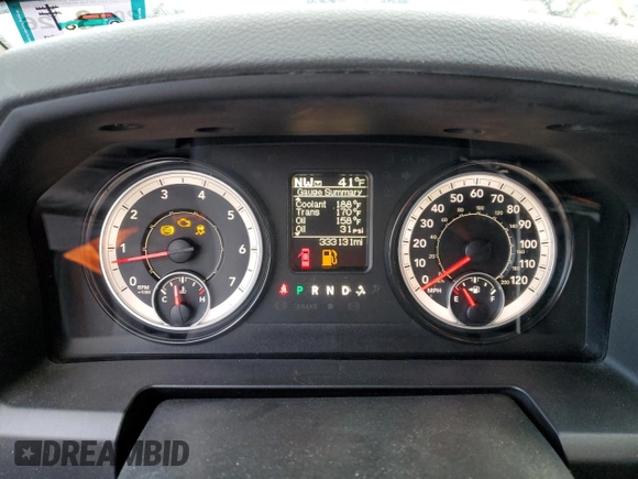 2017 Ram 1500 Tradesman with VIN 1C6RR7KG2HS811306, listed as a Copart auction lot 88221505 with 33,313 mi miles and Salvage title. Bid and sale history available at DreamBid. Image 9.