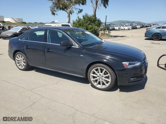 2015 Audi A4 Premium Plus with VIN WAUFFAFL7FN032176, listed as a Copart auction lot 52464105 with 56,260 mi miles and Clean Title. Bid and sale history available at carsss.com. Image 4.