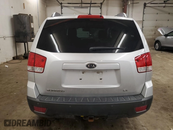 2009 Kia Borrego LX with VIN KNDJH741495030899, listed as a Copart auction lot 42699785 with 167,783 mi miles and Salvage Title. Bid and sale history available at DreamBid. Image 6.