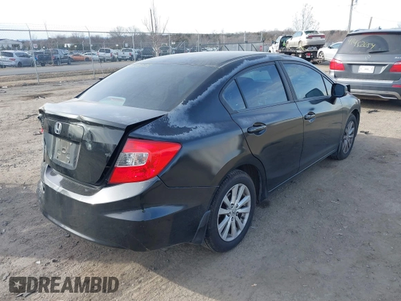 2012 Honda Civic EX with VIN 2HGFB2F81CH519248, listed as a IAAI auction lot 41452826 with 180,853 mi miles and . Bid and sale history available at DreamBid. Image 4.
