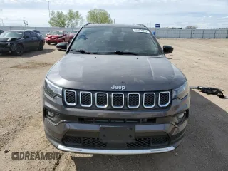 2024 Jeep Compass Limited с VIN 3C4NJDCN1RT602861, выставлен на аукционе Copart как лот 55702605 с пробегом 15 029 миль миль и Списание • Salvage title. История ставок и продаж доступна на DreamBid. Изображение 5.