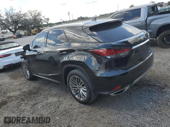 2021 Lexus RX 350 with VIN 2T2JZMDA7MC303675, listed as a Copart auction lot 57057835 with 66,643 mi miles and Salvage title. Bid and sale history available at DreamBid. Image 2.