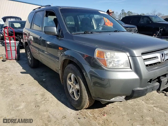 2007 Honda Pilot EX with VIN 5FNYF284X7B030171, listed as a Copart auction lot 43375145 with 200,169 mi miles and Salvage Title. Bid and sale history available at carsss.com. Image 12.