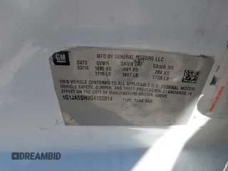 2016 Chevrolet Sonic LS z VIN 1G1JA5SH9G4153814, wystawiony jako IAAI lot #41652173 z przebiegiem 75 161 mil mil oraz . Historia ofert i sprzedaży dostępna na DreamBid. Obrazek 9.