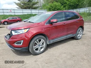 2017 Ford Edge Titanium z VIN 2FMPK4K96HBB32035, wystawiony jako Copart lot #56289595 z przebiegiem 108 431 mil mil oraz Czysty tytuł • Clean title. Historia ofert i sprzedaży dostępna na DreamBid. Obrazek 1.