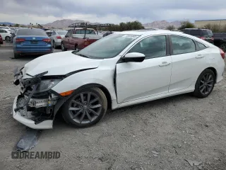 2019 Honda Civic Sedan EX with VIN 19XFC1F34KE217148, listed as a Copart auction lot 48805065 with 41,205 mi miles and Salvage Title. Bid and sale history available at carsss.com. Image 1.