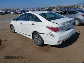 2013 Hyundai Sonata with VIN KMHEC4A49DA079878, listed as a IAAI auction lot 42153088 with 112,271 mi miles and . Bid and sale history available at carsss.com. Image 3.