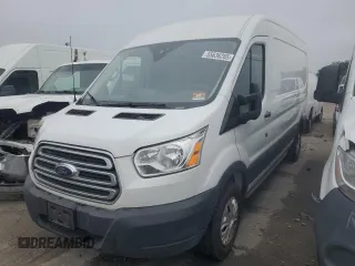2019 Ford Transit with VIN 1FTYR2CMXKKB08555, listed as a Copart auction lot 55636285 with 90,853 mi miles and Salvage title. Bid and sale history available at DreamBid. Image 1.