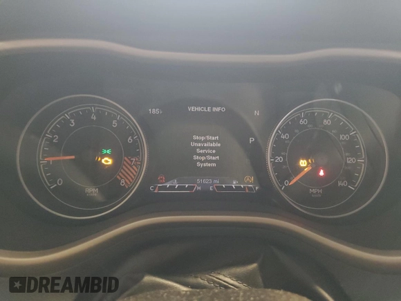 2015 Jeep Cherokee Limited with VIN 1C4PJLDSXFW711302, listed as a Copart auction lot 51950425 with 51,623 mi miles and Salvage Title. Bid and sale history available at DreamBid. Image 9.