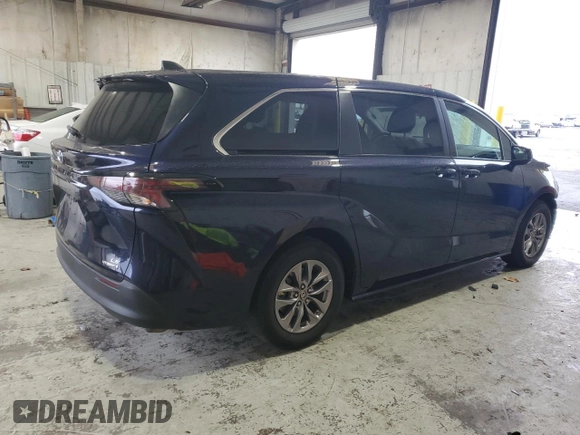 2023 Toyota Sienna LE with VIN 5TDKRKEC3PS146087, listed as a Copart auction lot 82426934 with 52,580 mi miles and Salvage Title. Bid and sale history available at carsss.com. Image 3.