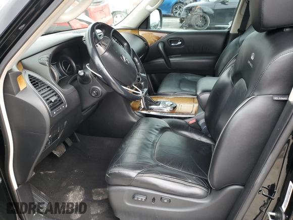 2014 Infiniti QX80 with VIN JN8AZ2NF3E9551761, listed as a Copart auction lot 83954674 with 165,388 mi miles and Salvage Title. Bid and sale history available at DreamBid. Image 7.