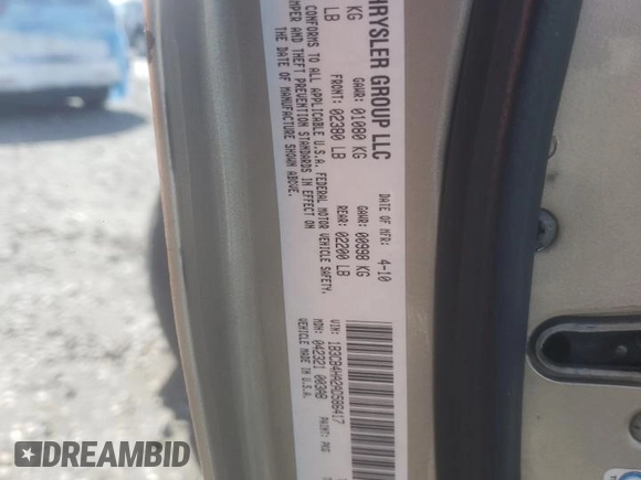 2010 Dodge Caliber SXT with VIN 1B3CB4HA2AD586417, listed as a Copart auction lot 47697675 with 150,021 mi miles and Salvage Title. Bid and sale history available at DreamBid. Image 16.