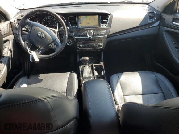 2015 Kia Cadenza Premium with VIN KNALN4D7XF5188175, listed as a Copart auction lot 74464894 with 91,193 mi miles and Salvage Title. Bid and sale history available at carsss.com. Image 8.