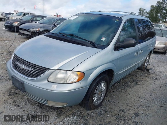 2001 Chrysler Town & Country Limited with VIN 2C8GP64L71R299459, listed as a IAAI auction lot 41715441 with 305,809 mi miles. Bid and sale history available at carsss.com. Image 2.