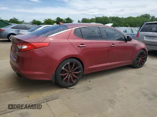 2013 Kia Optima SX with VIN 5XXGR4A63DG208778, listed as a Copart auction lot 57439155 with 169,726 mi miles and Salvage title. Bid and sale history available at DreamBid. Image 3.