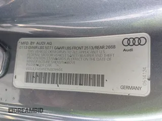 2013 Audi A5 Premium Plus z VIN WAULFAFH5DN009944, wystawiony jako IAAI lot #42508314 z przebiegiem 233 593 mil mil oraz . Historia ofert i sprzedaży dostępna na DreamBid. Obrazek 9.