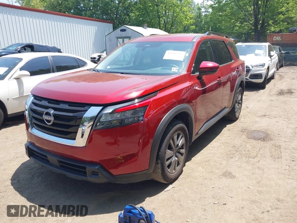 2024 Nissan Pathfinder SV with VIN 5N1DR3BC0RC281742, listed as a IAAI auction lot 42493713 with 23,318 mi miles and . Bid and sale history available at DreamBid. Image 17.