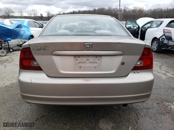 2002 Honda Civic LX with VIN 1HGEM21542L019816, listed as a Copart auction lot 84825424 with 139,051 mi miles and Salvage Title. Bid and sale history available at carsss.com. Image 6.
