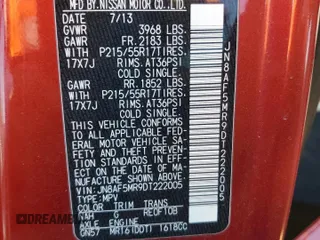2013 Nissan Juke S with VIN JN8AF5MR9DT222005, listed as a Copart auction lot 46606875 with 0 mi miles and Salvage Title. Bid and sale history available at carsss.com. Image 16.