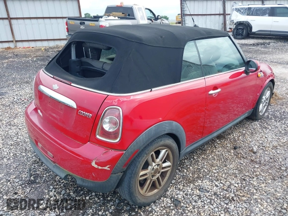 2011 MINI Convertible with VIN WMWZN3C55BT132820, listed as a IAAI auction lot 42407756 with Not provided miles and . Bid and sale history available at DreamBid. Image 4.