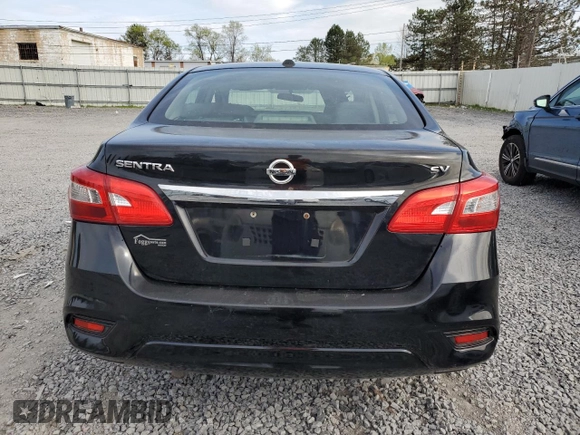 2017 Nissan Sentra SV with VIN 3N1AB7APXHL685502, listed as a Copart auction lot 55575195 with 119,595 mi miles and Salvage Title. Bid and sale history available at carsss.com. Image 6.