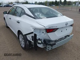 2025 Nissan Sentra S with VIN 3N1AB8BV3SY212859, listed as a IAAI auction lot 41582517 with 3,154 mi miles and . Bid and sale history available at DreamBid. Image 6.