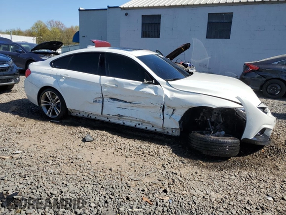 2015 BMW 4 Series 435i xDrive with VIN WBA4B3C54FGV48360, listed as a Copart auction lot 51527474 with Not Provided miles and Salvage Title. Bid and sale history available at DreamBid. Image 4.