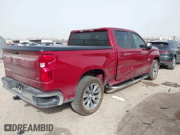 2020 Chevrolet Silverado 1500 LT with VIN 1GCPWCED7LZ284186, listed as a IAAI auction lot 41736131 with 137,454 mi miles. Bid and sale history available at carsss.com. Image 4.