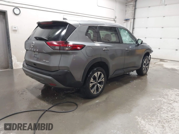 2022 Nissan Rogue SV with VIN 5N1BT3BB0NC671170, listed as a IAAI auction lot 41736425 with 52,757 mi miles. Bid and sale history available at carsss.com. Image 4.
