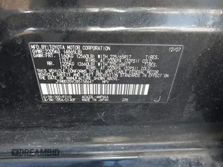 2008 Toyota RAV4 with VIN JTMBD35V285158647, listed as a IAAI auction lot 41767020 with 186,771 mi miles. Bid and sale history available at carsss.com. Image 9.