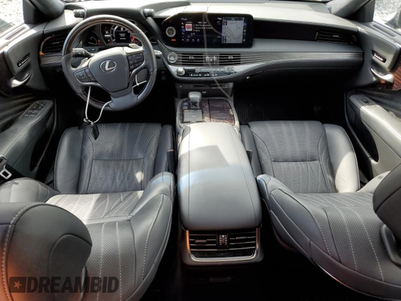 2022 Lexus LS с VIN JTHG5LGF5N5010463, выставлен на аукционе Copart как лот 56754505 с пробегом 31 473 миль миль и Списание • Salvage title. История ставок и продаж доступна на DreamBid. Изображение 8.