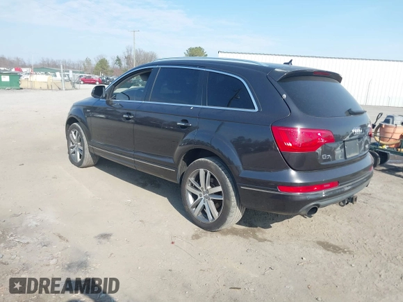 2014 Audi Q7 Premium Plus with VIN WA1LGAFE9ED001319, listed as a IAAI auction lot 41775171 with 144,711 mi miles and . Bid and sale history available at DreamBid. Image 3.