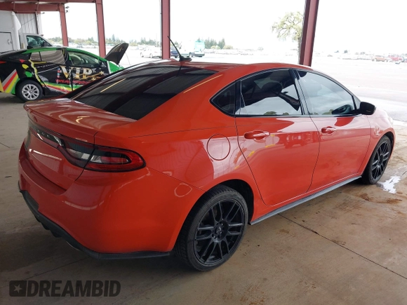 2015 Dodge Dart SXT with VIN 1C3CDFBB7FD228134, listed as a IAAI auction lot 41815377 with 162,740 mi miles. Bid and sale history available at carsss.com. Image 4.