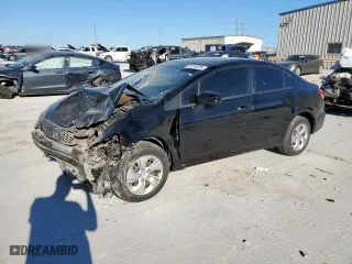 2015 Honda Civic Sedan LX with VIN 19XFB2F57FE068184, listed as a Copart auction lot 50246385 with 99,550 mi miles and Salvage Title. Bid and sale history available at carsss.com. Image 1.