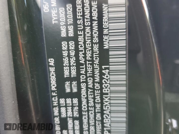 2019 Porsche Macan S с VIN WP1AB2A5XKLB32641, выставлен на аукционе Copart как лот 47882015 с пробегом 78 129 миль миль и Списание • Salvage title. История ставок и продаж доступна на DreamBid. Изображение 13.