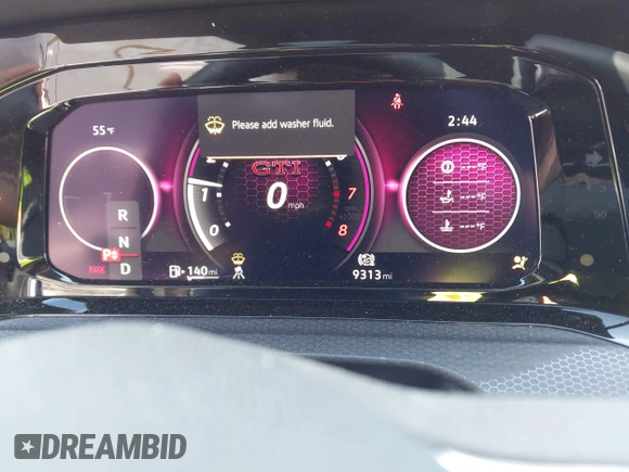 2024 Volkswagen GTI Autobahn с VIN WVWVA7CDXRW148094, выставлен на аукционе IAAI как лот 41918984 с пробегом 9 313 миль миль и . История ставок и продаж доступна на DreamBid. Изображение 7.
