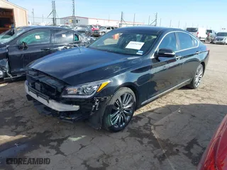 2015 Hyundai Genesis 5.0L with VIN KMHGN4JF5FU027850, listed as a IAAI auction lot 41634248 with 122,999 mi miles. Bid and sale history available at carsss.com. Image 19.