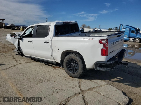 2021 Chevrolet Silverado 1500 Custom Trail Boss with VIN 1GCPYCEF2MZ280981, listed as a Copart auction lot 49270005 with Not Provided miles and Salvage Title. Bid and sale history available at DreamBid. Image 2.