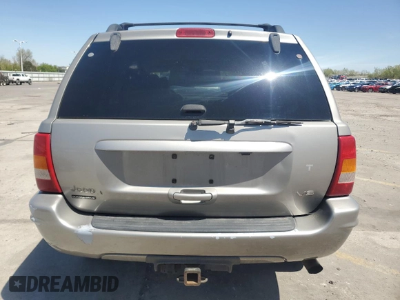 2001 Jeep Grand Cherokee Limited with VIN 1J4GW58N11C568908, listed as a Copart auction lot 55697175 with 214,491 mi miles and Clean Title. Bid and sale history available at DreamBid. Image 6.