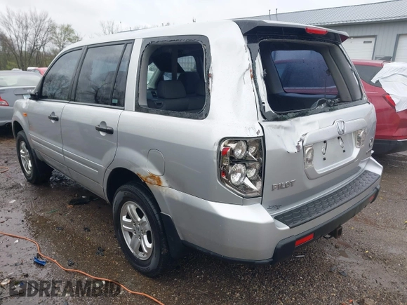 2007 Honda Pilot LX with VIN 2HKYF18157H530370, listed as a IAAI auction lot 41967033 with 214,590 mi miles and . Bid and sale history available at DreamBid. Image 6.