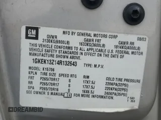 2004 GMC Yukon SLT with VIN 1GKEK13Z14R132643, listed as a Copart auction lot 46973935 with 290,963 mi miles and Salvage Title. Bid and sale history available at carsss.com. Image 15.