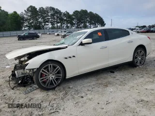 2016 Maserati Quattroporte S z VIN ZAM56RPA3G1190948, wystawiony jako Copart lot #56032575 z przebiegiem 43 650 mil mil oraz Szkoda całkowita • Salvage title. Historia ofert i sprzedaży dostępna na DreamBid. Obrazek 1.