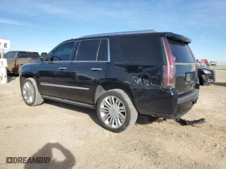 2015 Cadillac Escalade Platinum with VIN 1GYS4PKJ4FR668510, listed as a Copart auction lot 87366504 with 182,786 mi miles and Salvage Title. Bid and sale history available at carsss.com. Image 2.